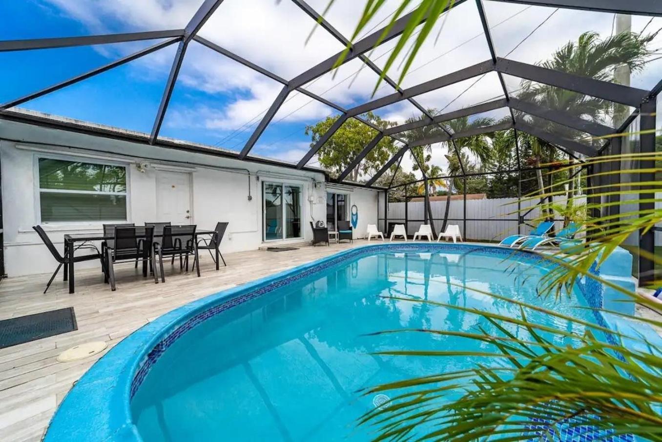 Private Heated Pool Villa In Ftl Near Beach 포트 로더데일 외부 사진